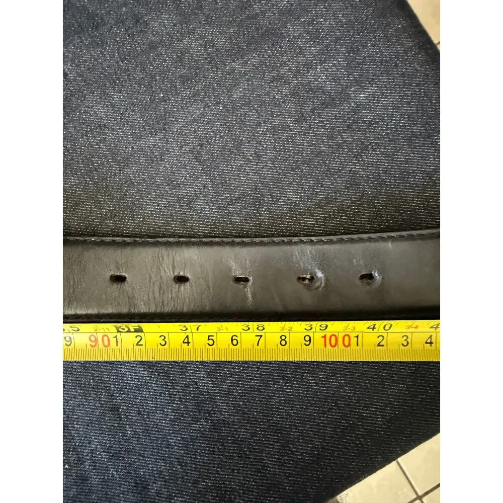 Vintage heavy duty, Justin leather barbed wire belt size 38 fits 36- 40